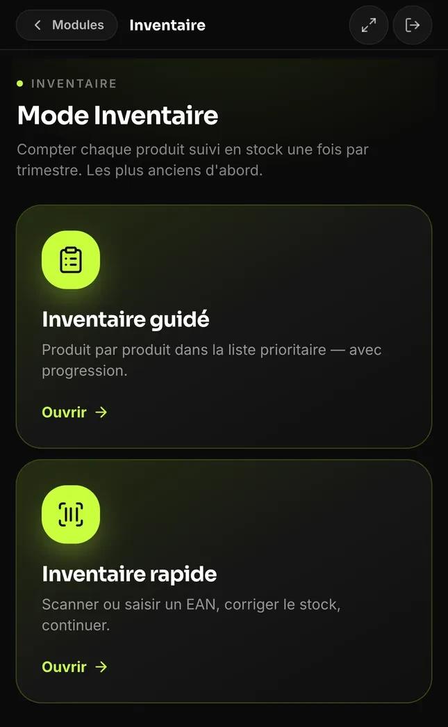Guided inventory