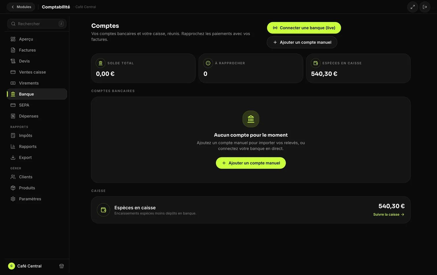 Connect your bank (PSD2)
